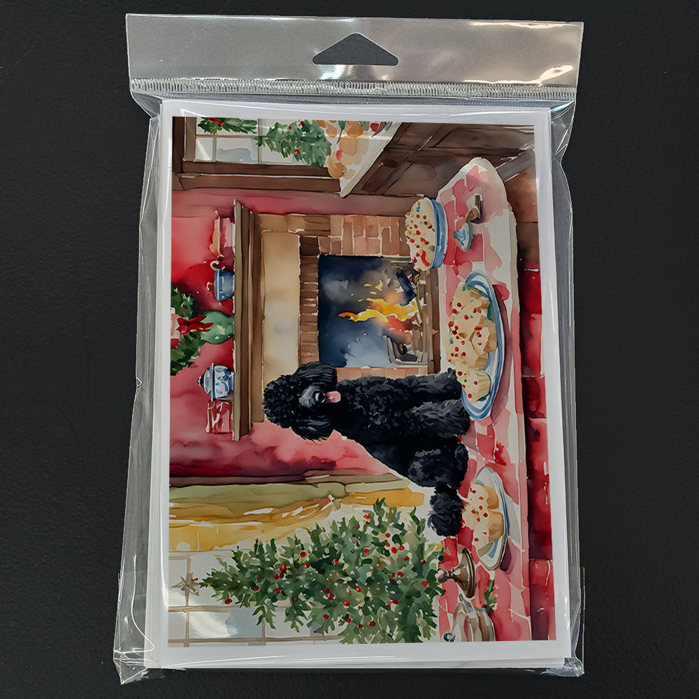 Glamorous Pups : Poodle Christmas Cookies Greeting Cards Pack of 8