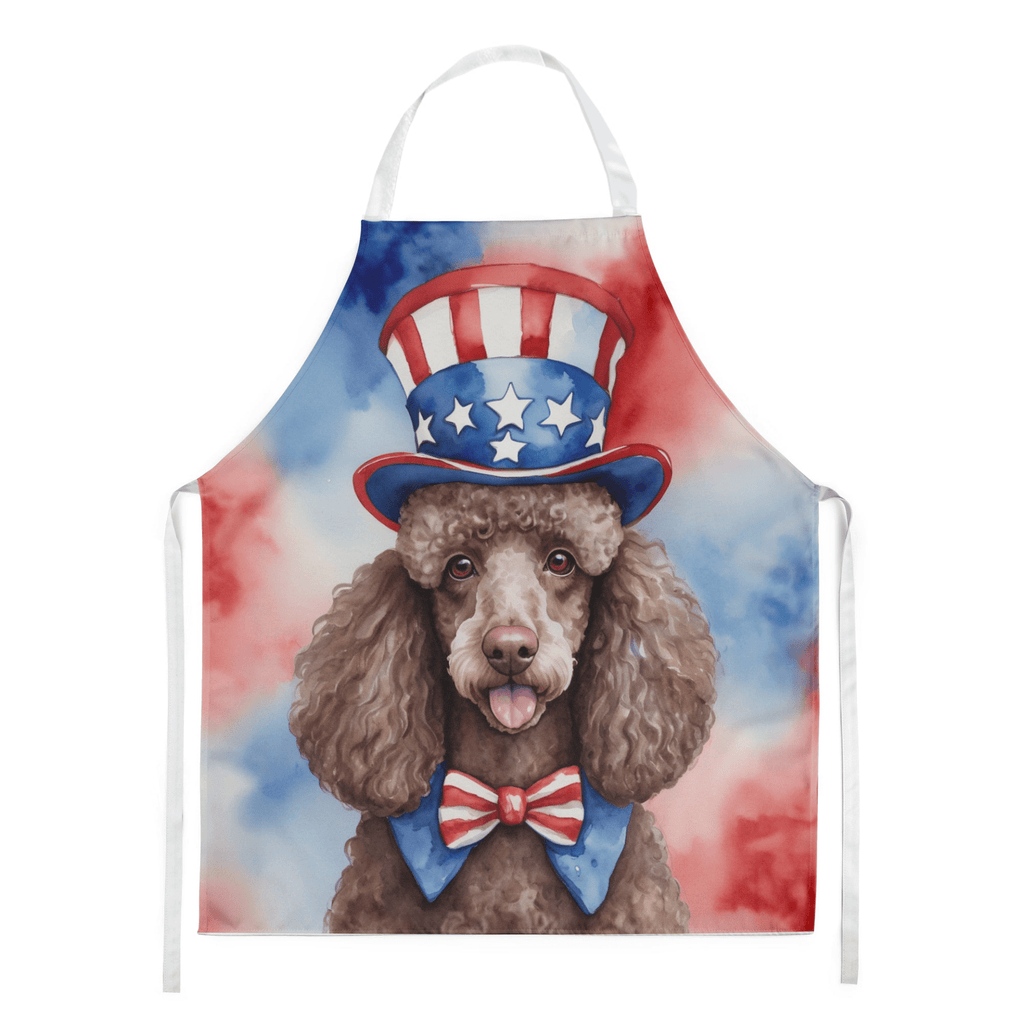 Glamorous Pups : Poodle Patriotic American Apron