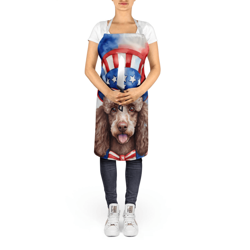 Glamorous Pups : Poodle Patriotic American Apron