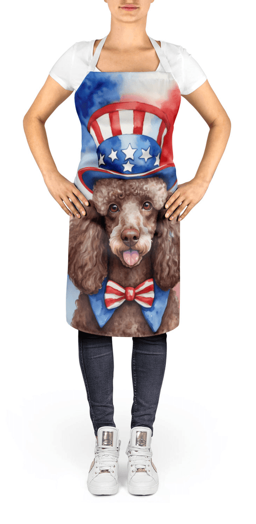 Glamorous Pups : Poodle Patriotic American Apron