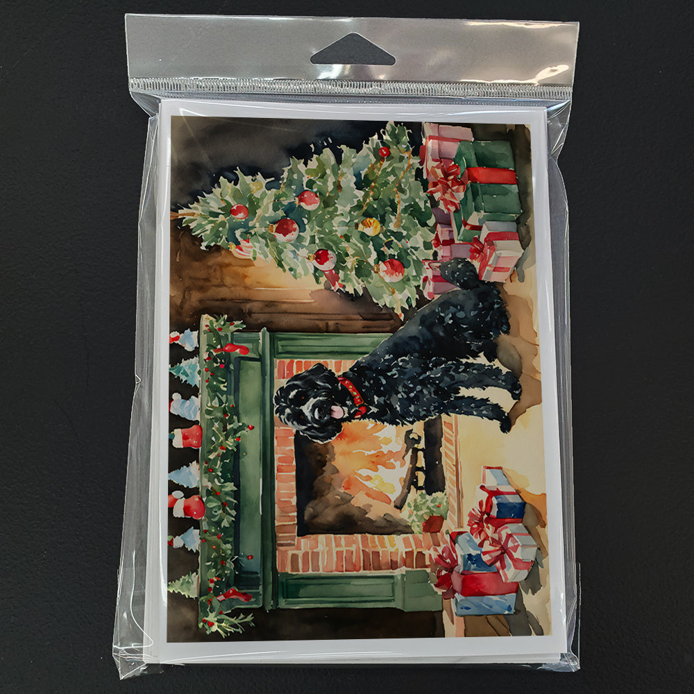 Glamorous Pups : Portuguese Water Dog Cozy Christmas Greeting Cards Pack of 8