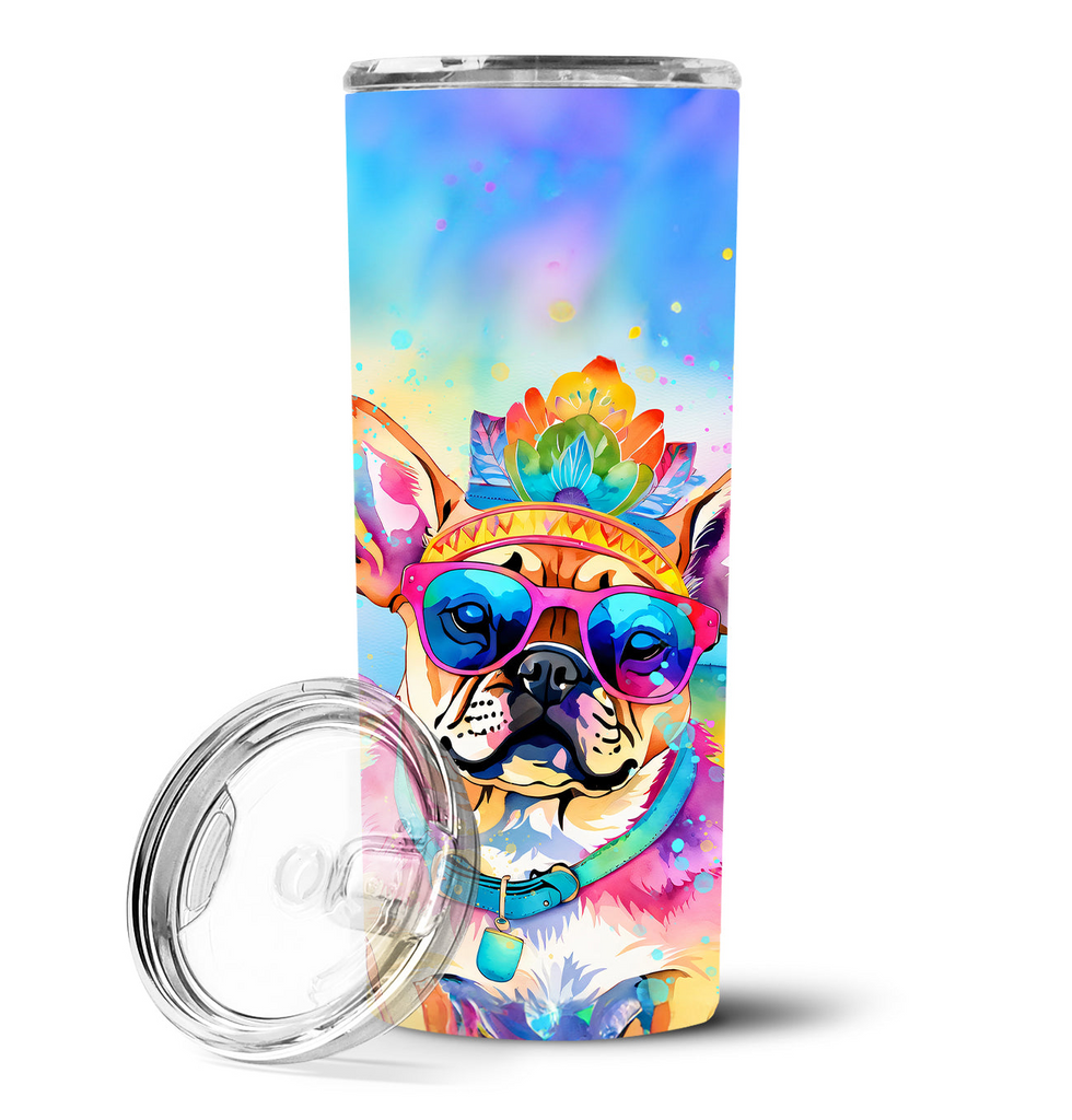 Glamorous Pups : Pug Hippie Dawg Stainless Steel Skinny Tumbler