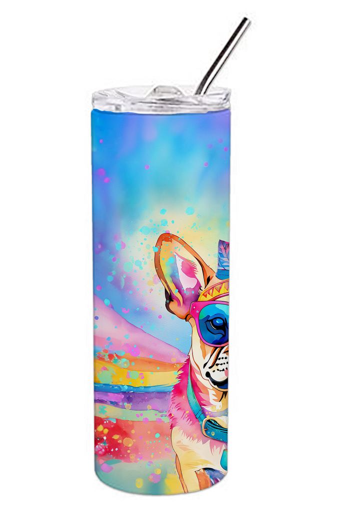 Glamorous Pups : Pug Hippie Dawg Stainless Steel Skinny Tumbler