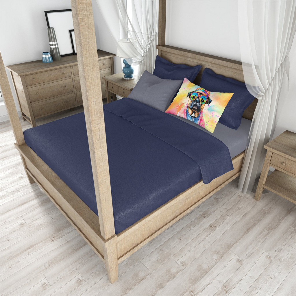 Glamorous Pups : Pug Hippie Dawg Standard Pillowcase