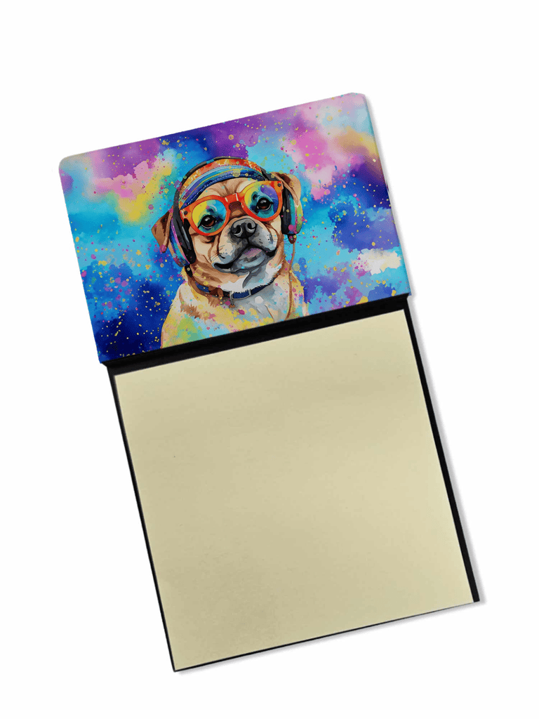 Glamorous Pups : Pug Hippie Dawg Sticky Note Holder