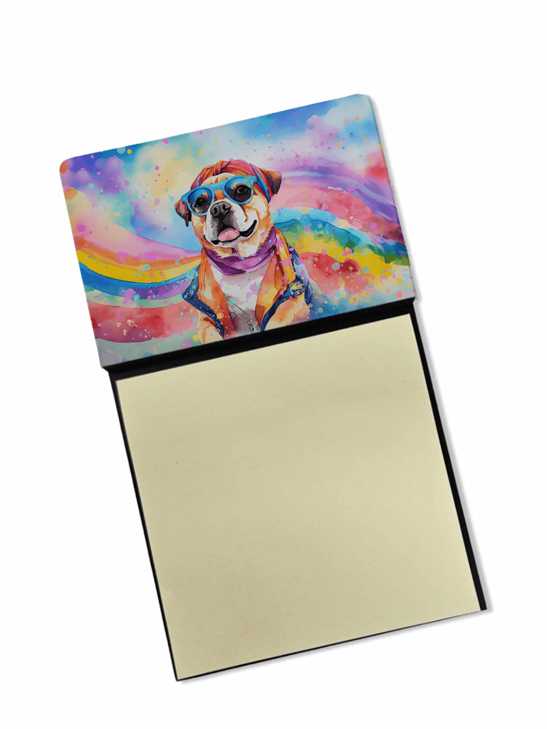 Glamorous Pups : Pug Hippie Dawg Sticky Note Holder