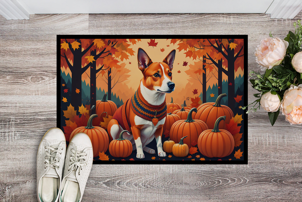 Glamorous Pups : Red Basenji Fall Doormat