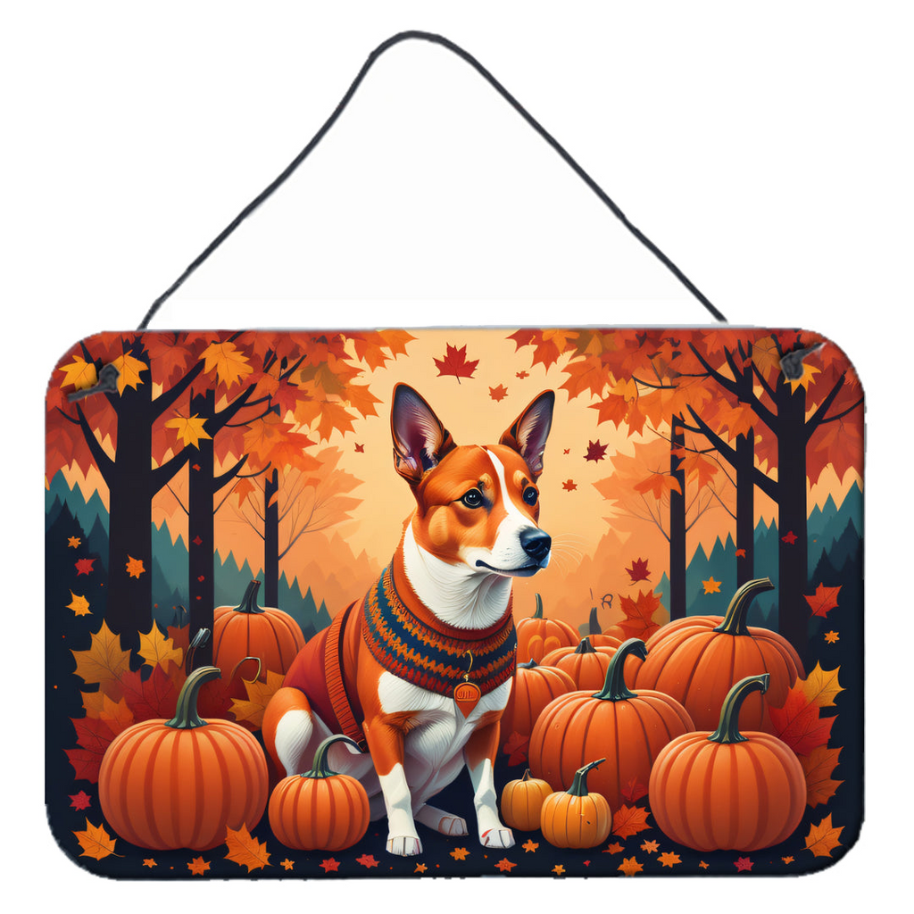 Glamorous Pups : Red Basenji Fall Wall or Door Hanging Prints