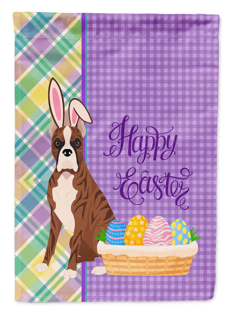 Glamorous Pups : Red Brindle Boxer Easter Garden Flag