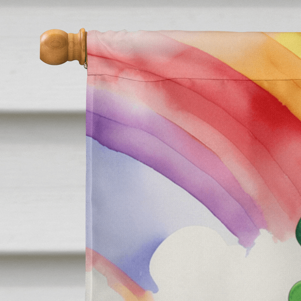 Glamorous Pups : Red Redbone Coonhound St Patrick's Day House Flag