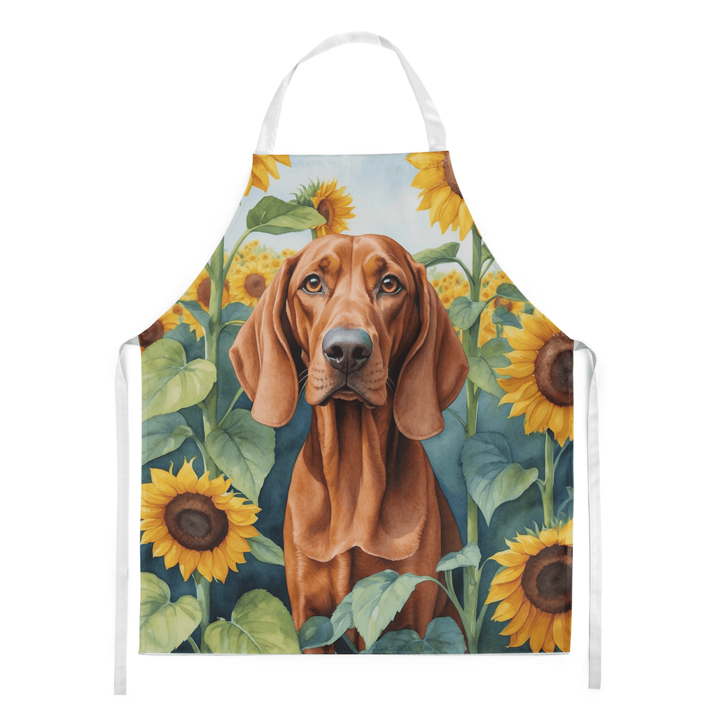 Glamorous Pups : Redbone Coonhound in Sunflowers Apron