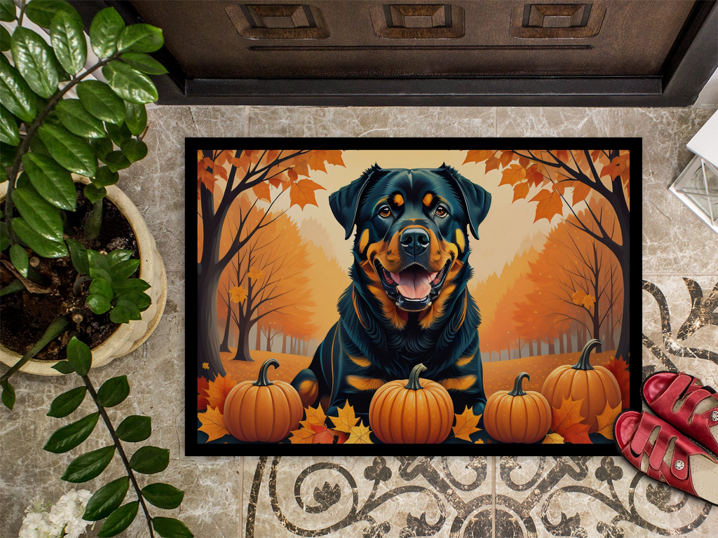 Glamorous Pups : Rottweiler Fall Doormat