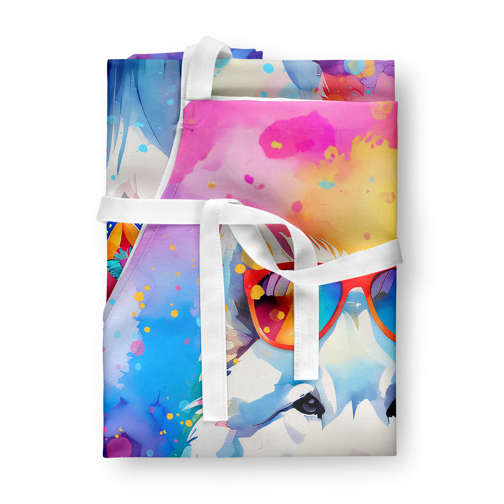Glamorous Pups : Samoyed Hippie Dawg Apron