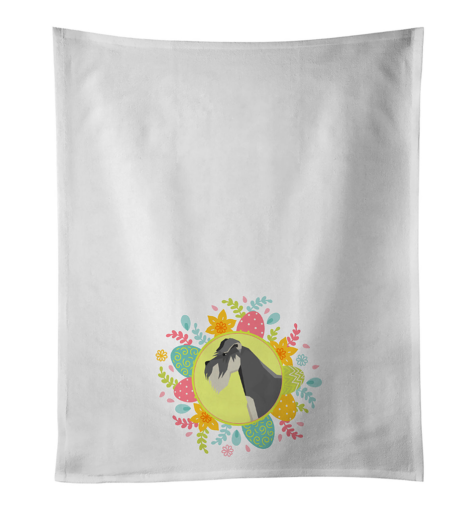 Glamorous Pups : Schnauzer Easter Kitchen Towel Set of 2