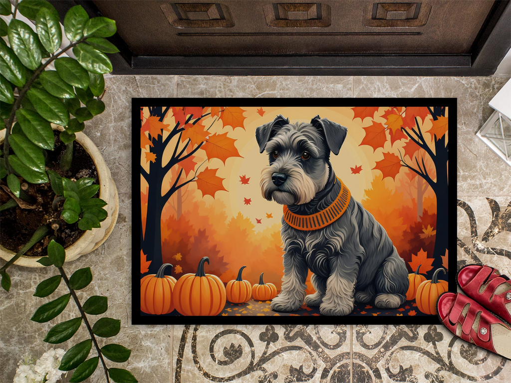 Glamorous Pups : Schnauzer Fall Doormat
