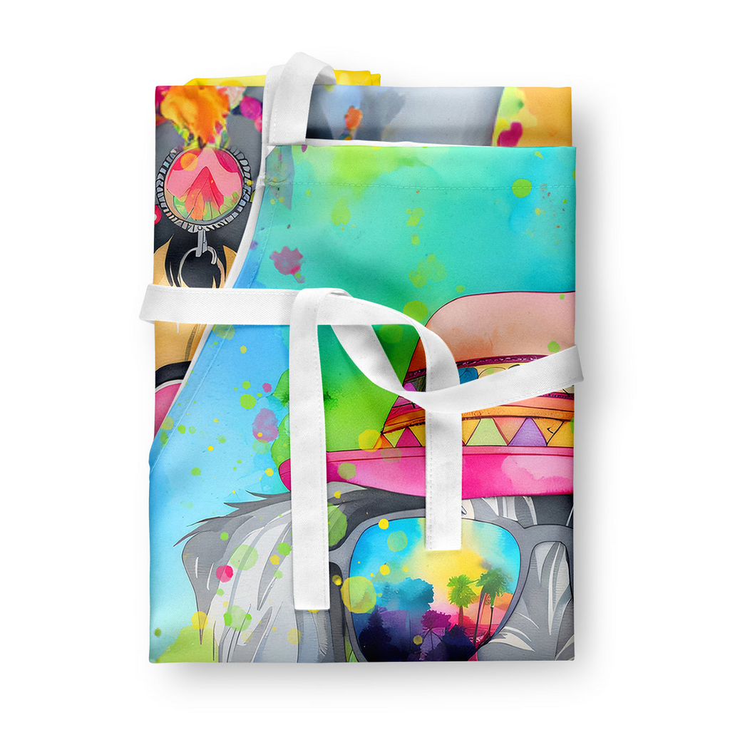 Glamorous Pups : Schnauzer Hippie Dawg Apron