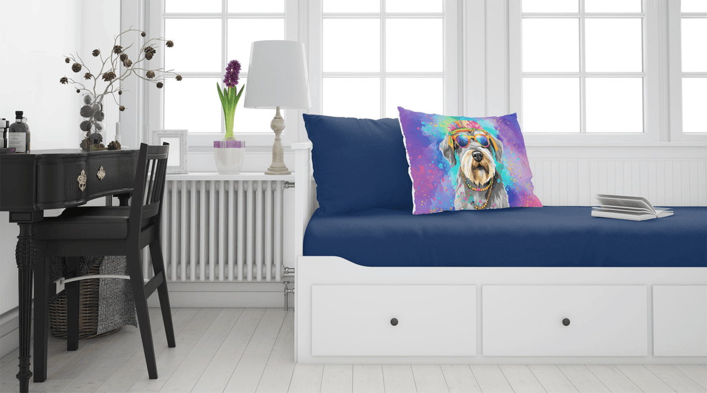 Glamorous Pups : Schnauzer Hippie Dawg Standard Pillowcase