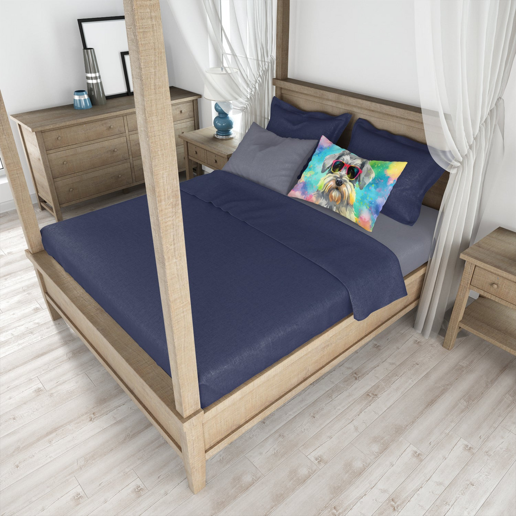 Glamorous Pups : Schnauzer Hippie Dawg Standard Pillowcase