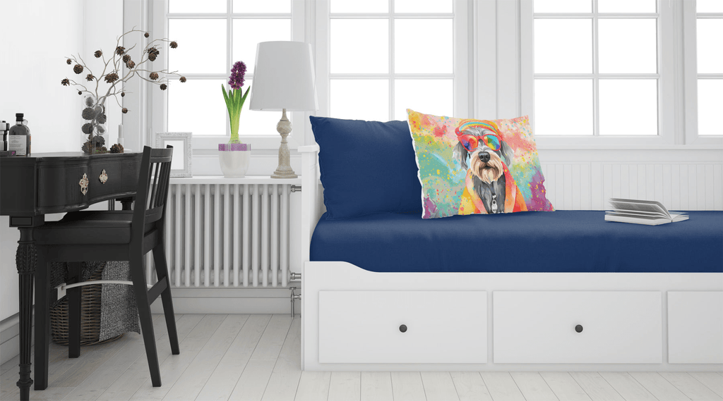 Glamorous Pups : Schnauzer Hippie Dawg Standard Pillowcase