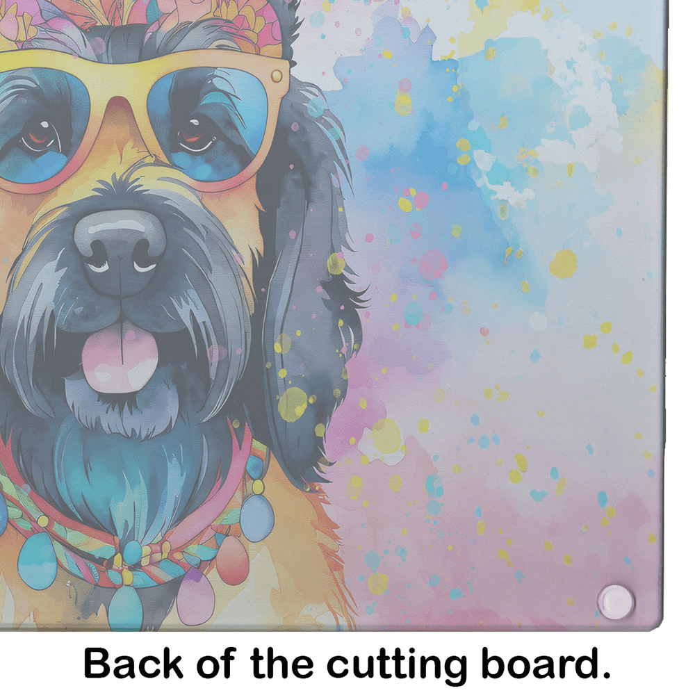 Glamorous Pups : Scottish Terrier Hippie Dawg Glass Cutting Board