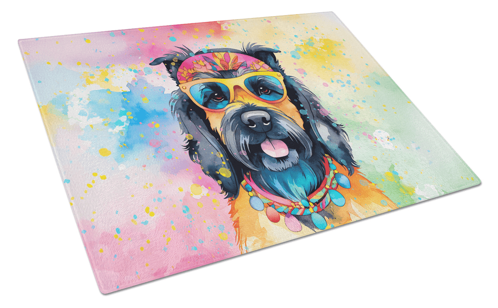 Glamorous Pups : Scottish Terrier Hippie Dawg Glass Cutting Board