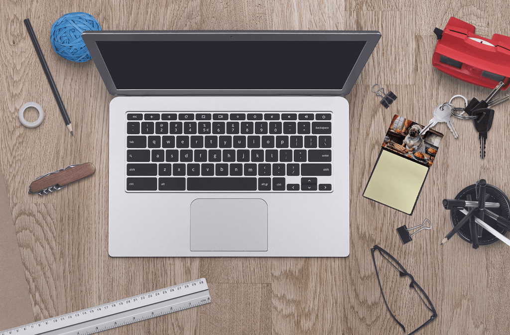 Glamorous Pups : Shar Pei Fall Kitchen Pumpkins Sticky Note Holder