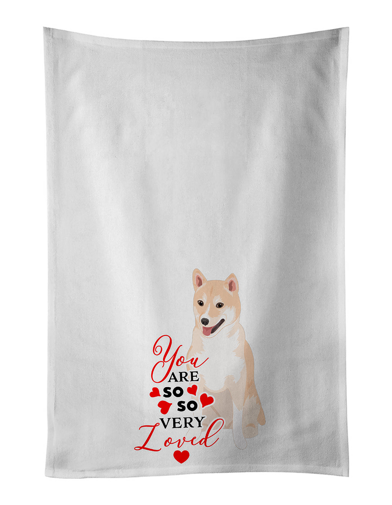 Glamorous Pups : Shiba Inu Cream #2 so Loved Kitchen Towel Set of 2