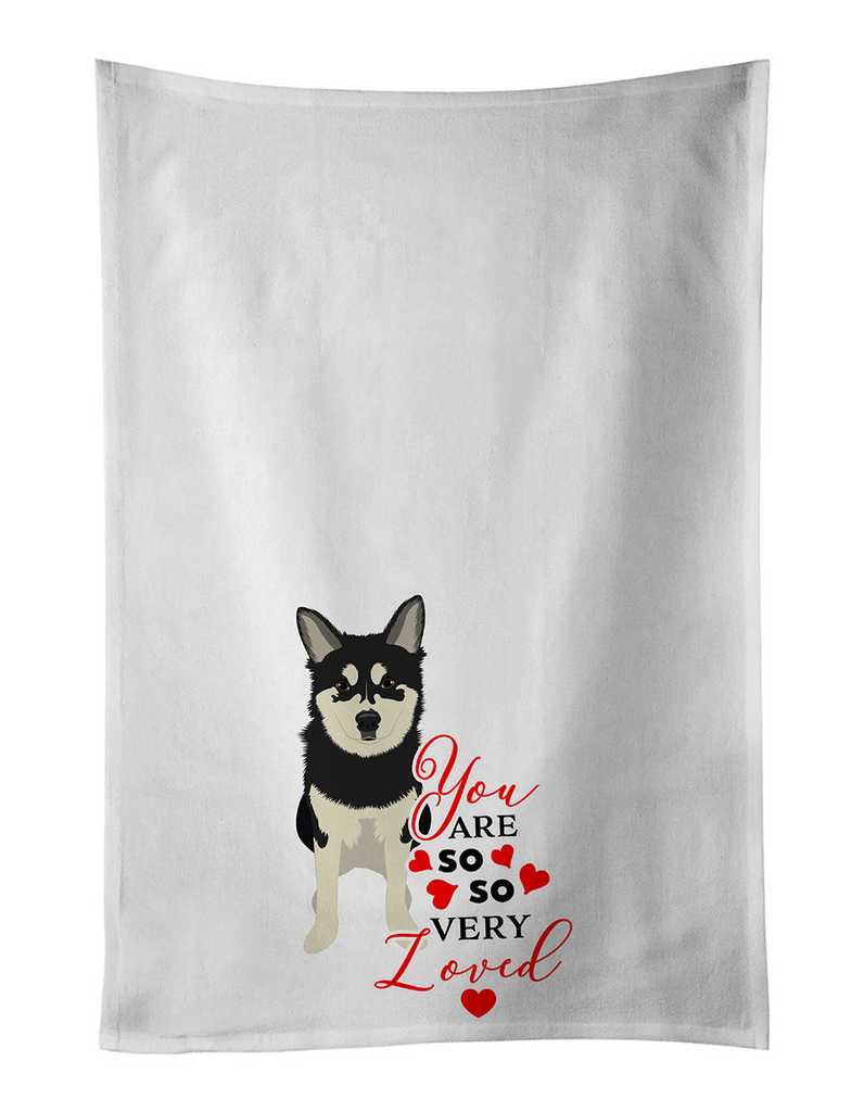 Glamorous Pups : Shiba Inu Husky Mix so Loved Kitchen Towel Set of 2
