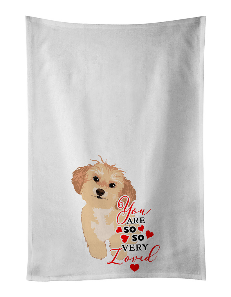 Glamorous Pups : Shih-Tzu Gold #1 so Loved Kitchen Towel Set of 2