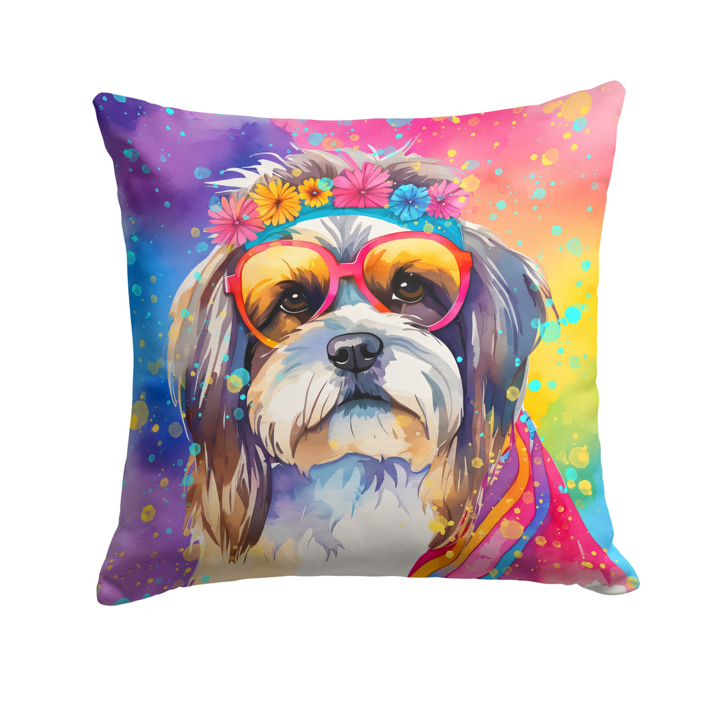 Glamorous Pups : Shih Tzu Hippie Dawg Throw Pillow