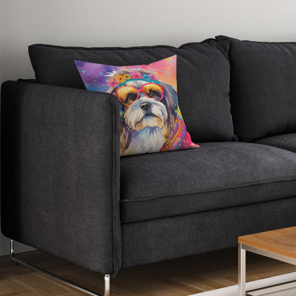 Glamorous Pups : Shih Tzu Hippie Dawg Throw Pillow