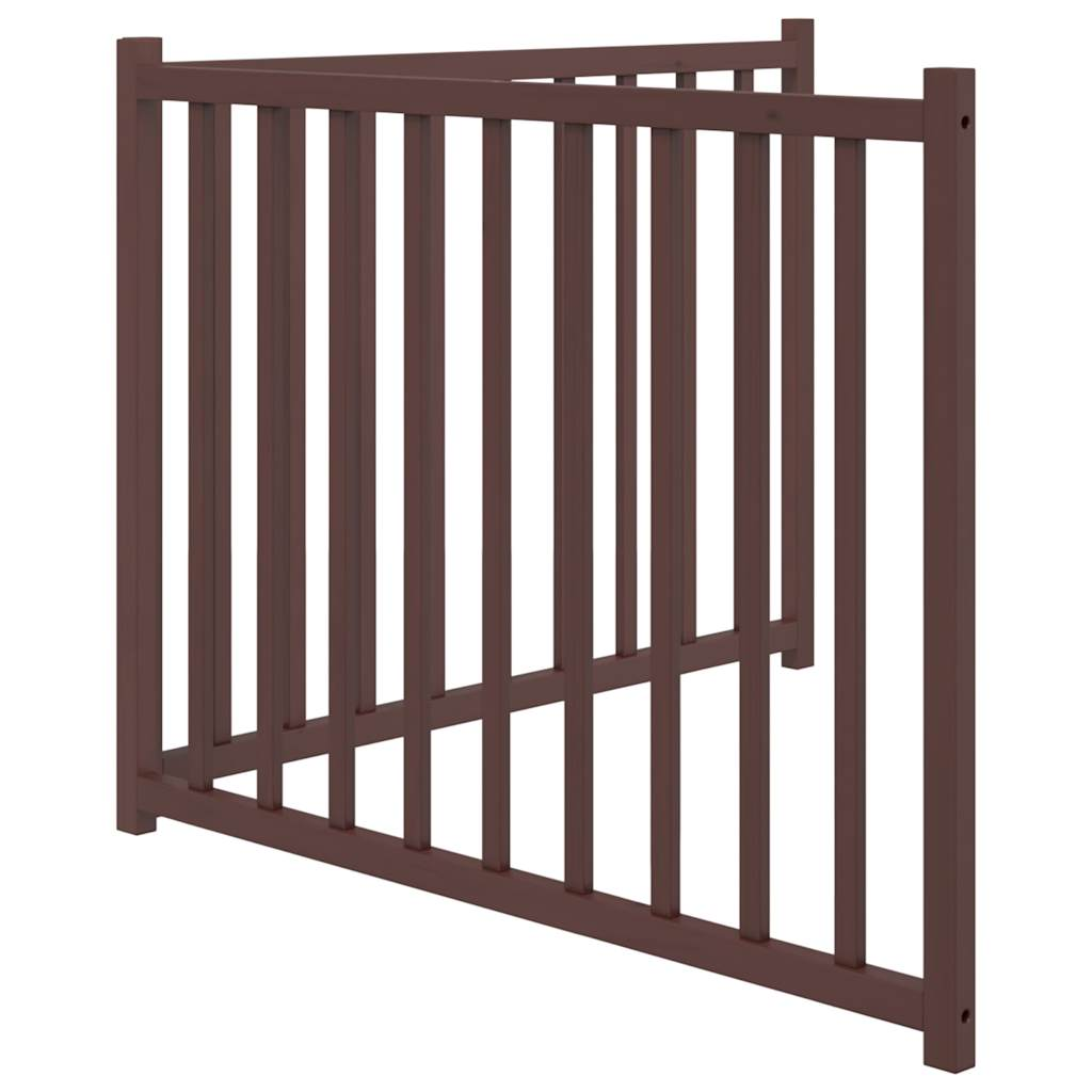 Glamorous Pups : vidaXL Dog Gate Set of 2 Brown Oak Solid Fir Wood Medium Foldable