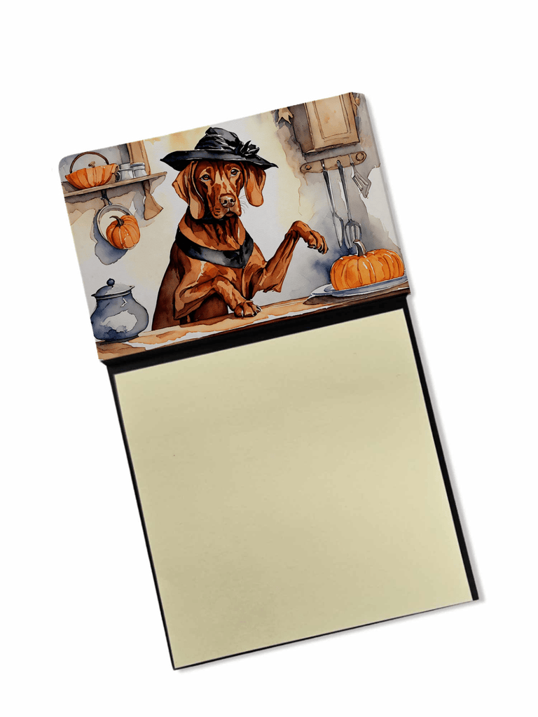 Glamorous Pups : Vizsla Fall Kitchen Pumpkins Sticky Note Holder