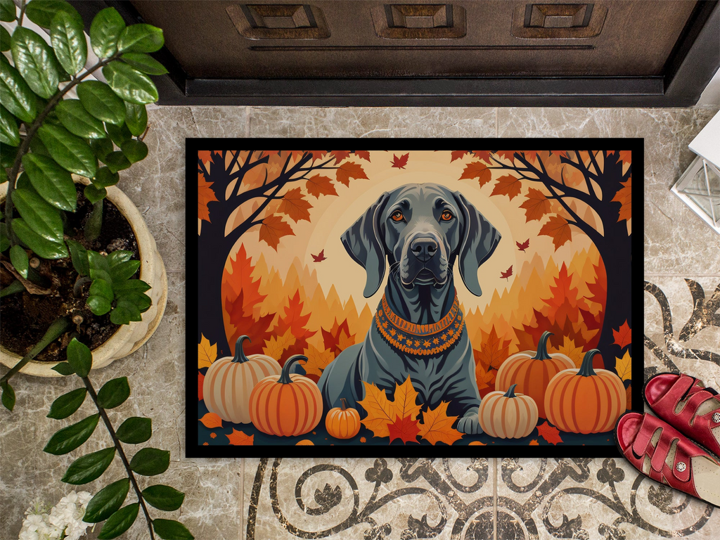 Glamorous Pups : Weimaraner Fall Doormat