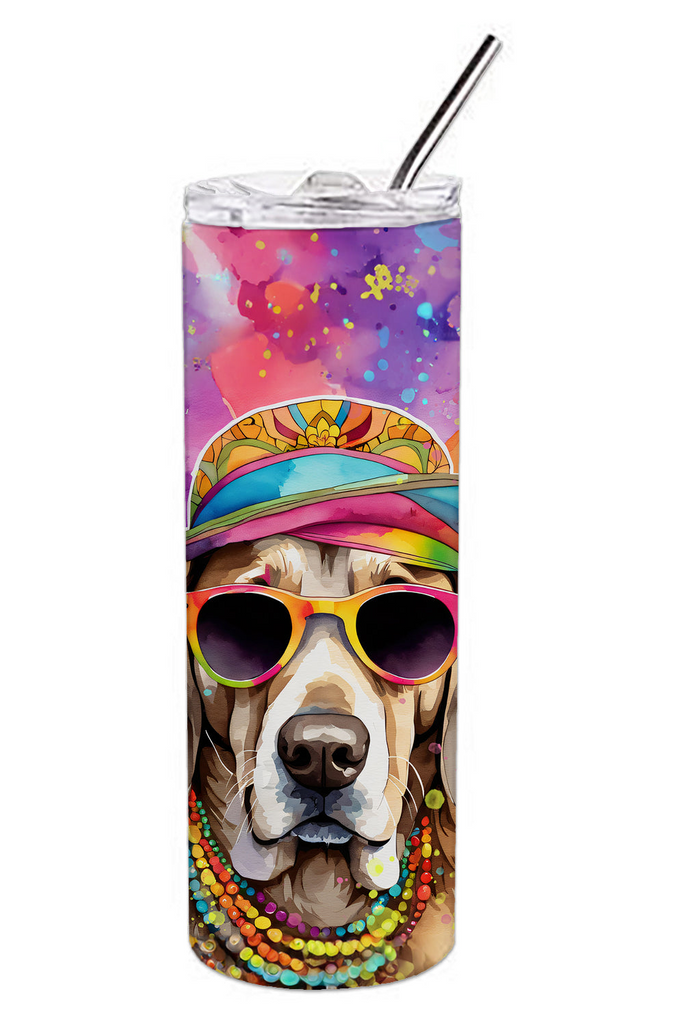 Glamorous Pups : Weimaraner Hippie Dawg Stainless Steel Skinny Tumbler