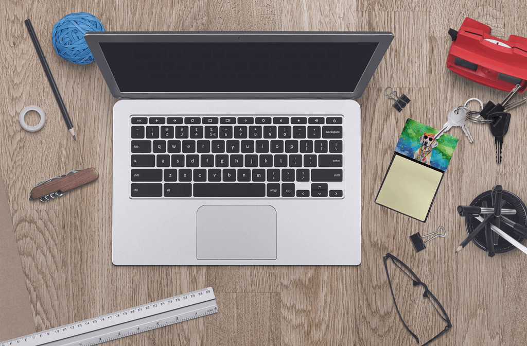 Glamorous Pups : Weimaraner Hippie Dawg Sticky Note Holder