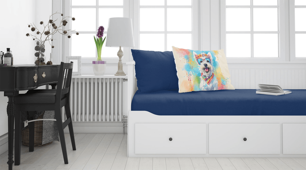 Glamorous Pups : Westie Hippie Dawg Standard Pillowcase
