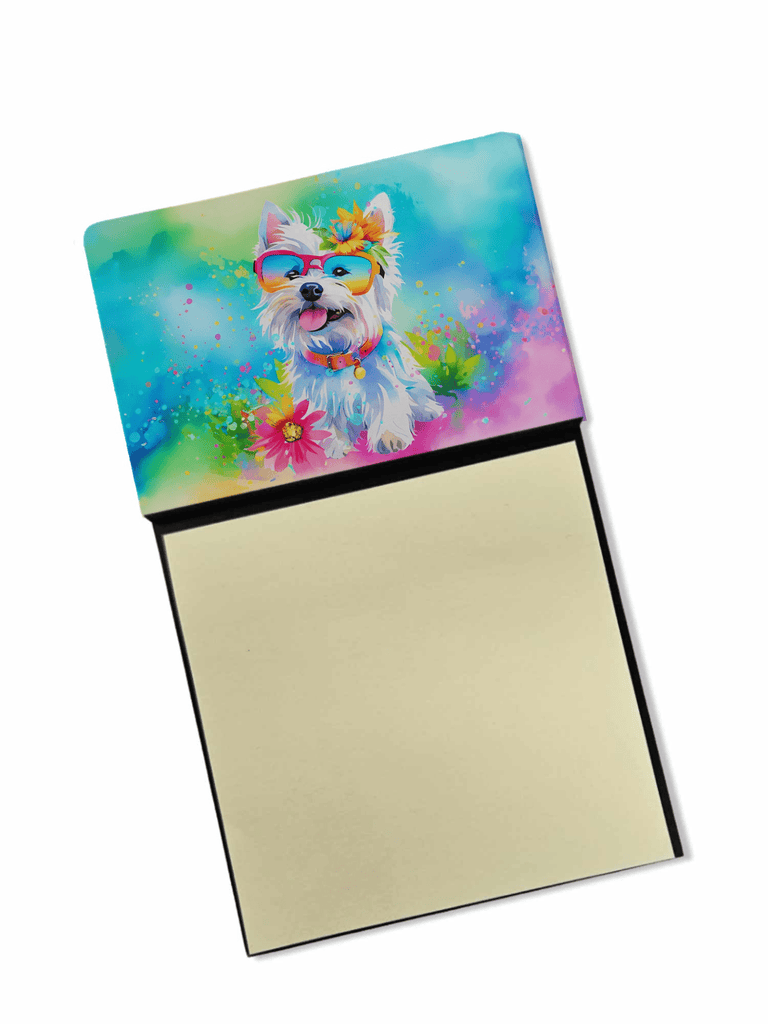 Glamorous Pups : Westie Hippie Dawg Sticky Note Holder
