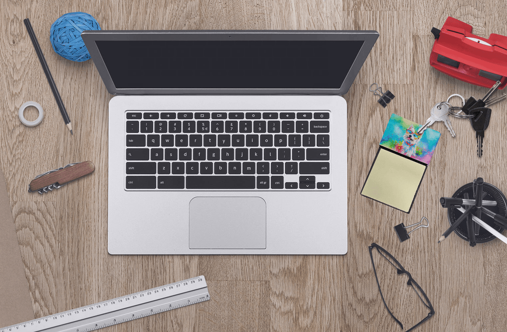 Glamorous Pups : Westie Hippie Dawg Sticky Note Holder