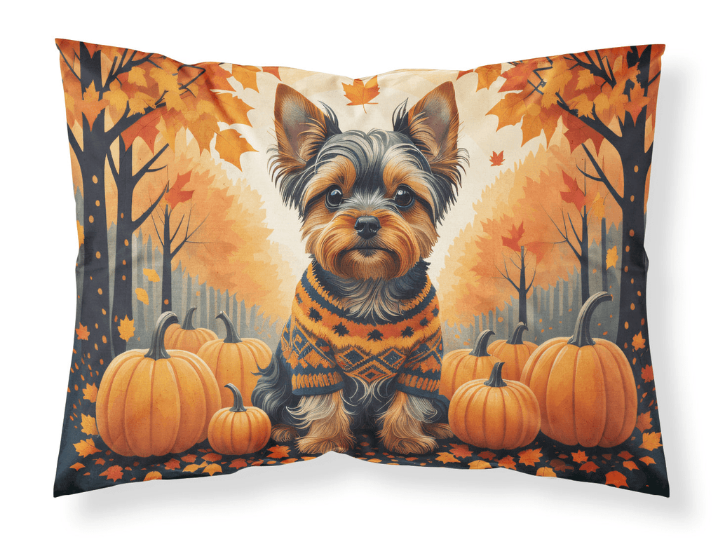Glamorous Pups : Yorkshire Terrier Fall Standard Pillowcase
