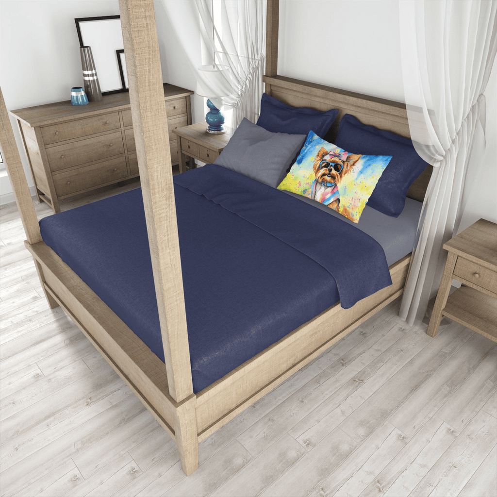 Glamorous Pups : Yorkshire Terrier Hippie Dawg Standard Pillowcase