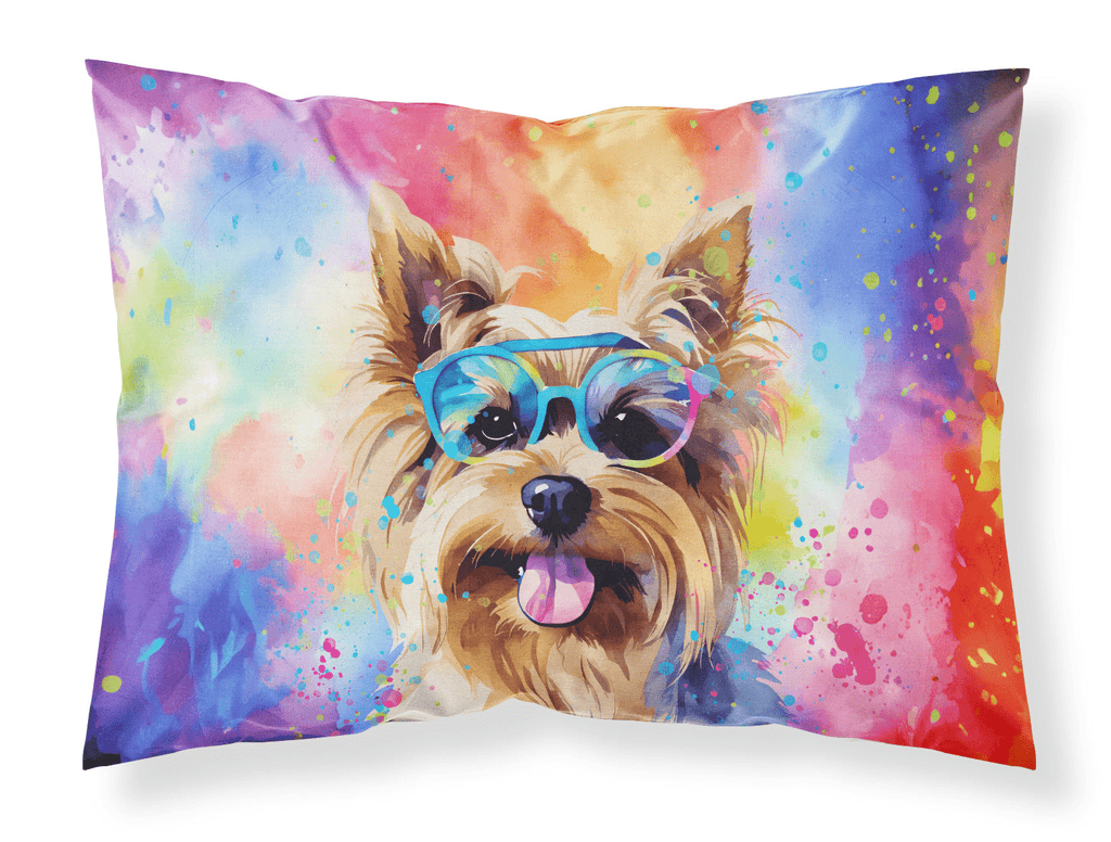 Glamorous Pups : Yorkshire Terrier Hippie Dawg Standard Pillowcase